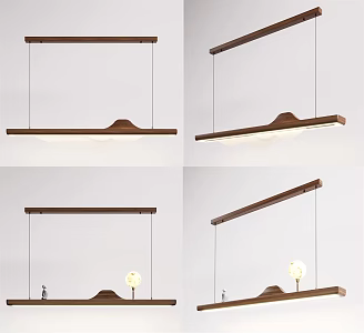 New Chinese Chandelier Combination 3d model