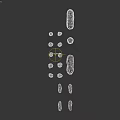 Stone Materials With Large Slab Tall Pillar And Various Sized Stones