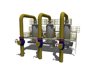 Modern Piping 3d model
