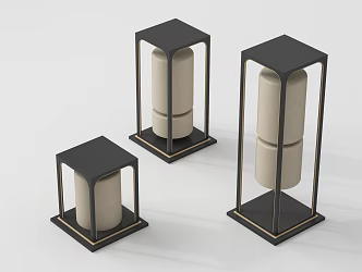 Modern landscape lamp garden lamp camping lamp outdoor lamp combination floor lamp lawn lamp 3d model
