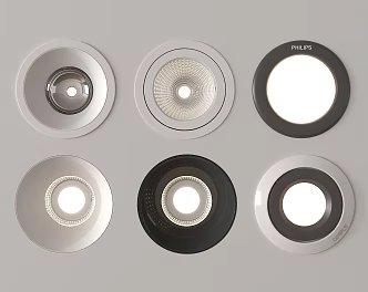 Modern Downlight Spotlight Recessed Downlight 3d model