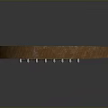 Crescent Shaped Wooden Decorative Household Item With Carved Patterns Blue Interior And Strings