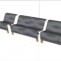 Comfortable Dark Gray Single Sofa With Wooden Frame And Modern Design