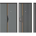 Modern Security Doors With Multiple Designs Secure Locks And Sleek Lines 3d model