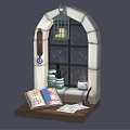 Modern windows magic windows 3d model
