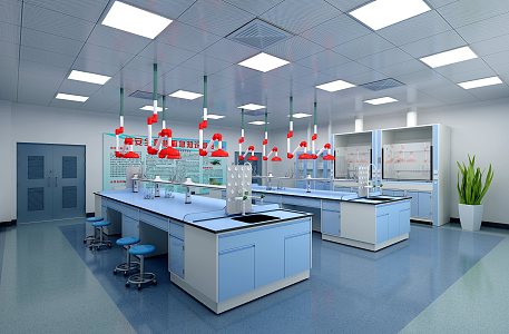 Modern Laboratory Chemistry Laboratory Biology and Chemistry Laboratory 3d model