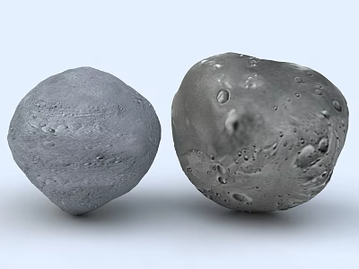 Natural Gray Stones With Textured Surface And Irregular Shape For Decoration 3d model