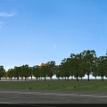Modern Office Building With Wooden Roof Accents Large Windows Covered Entrance And Parking Area