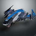 Modern Fighter Sci-fi Fighter 3d model