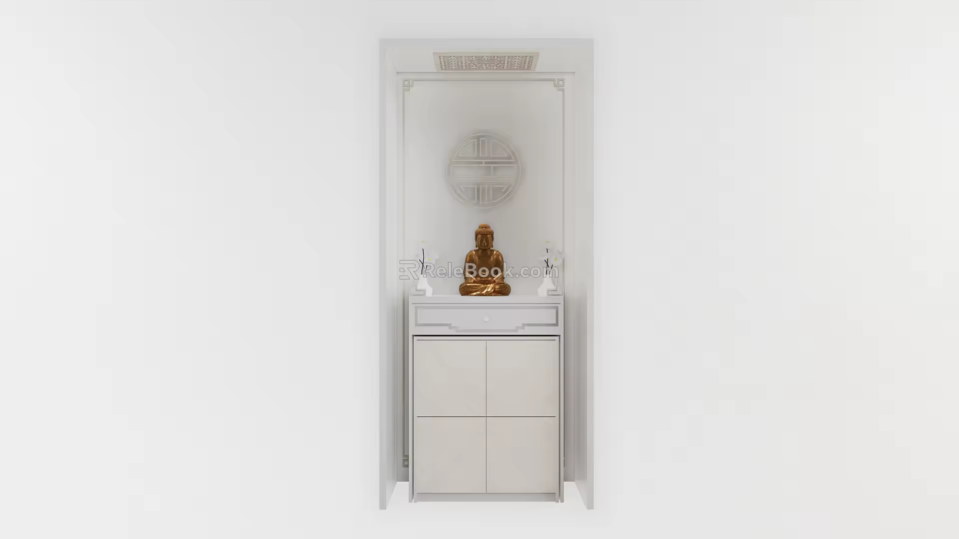 New Chinese Buddhist Cabinet Simple Shrine 3d model