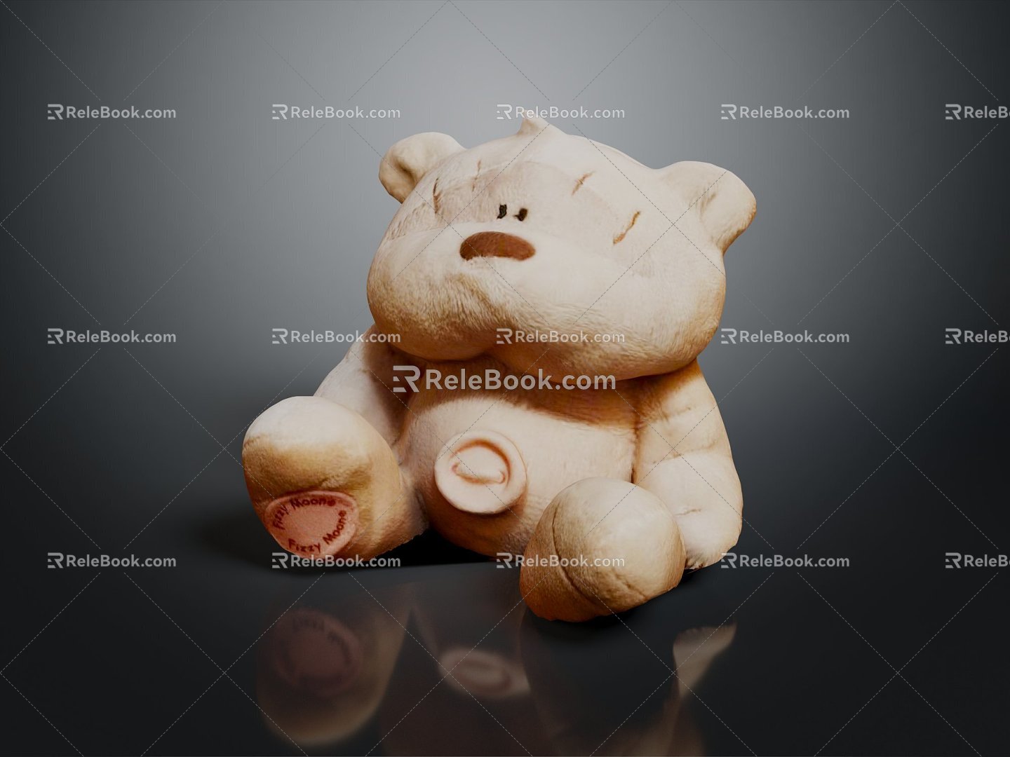 Modern Toy Muppet Bear Toy Bear Toy Bear Muppet Toy 3d model