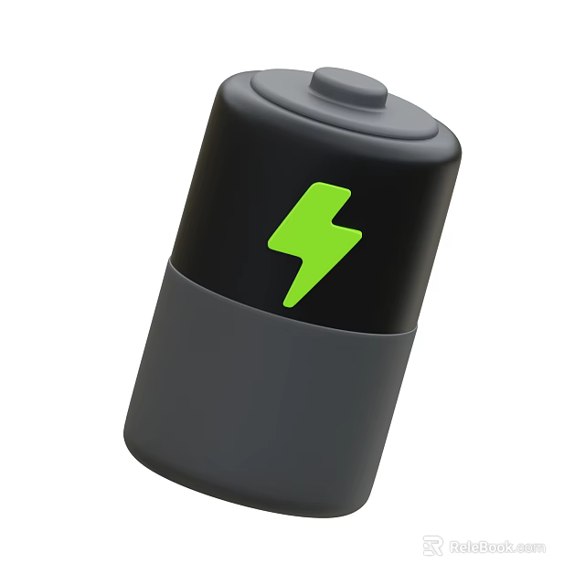 Battery Powered Playground Equipment With Green Lightning Logo And Black Exterior Design For Children 3d model 
