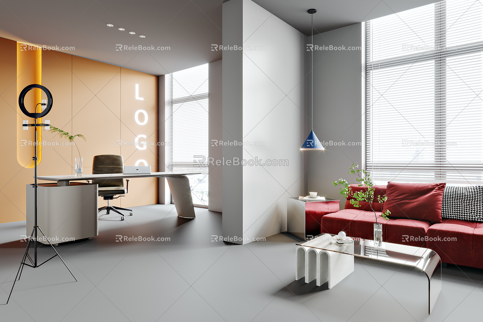 Modern Studio 3d model