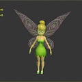 Modern Angel Elf Pixie Cartoon Elf 3d model