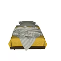 Modern Single Bed 3d model