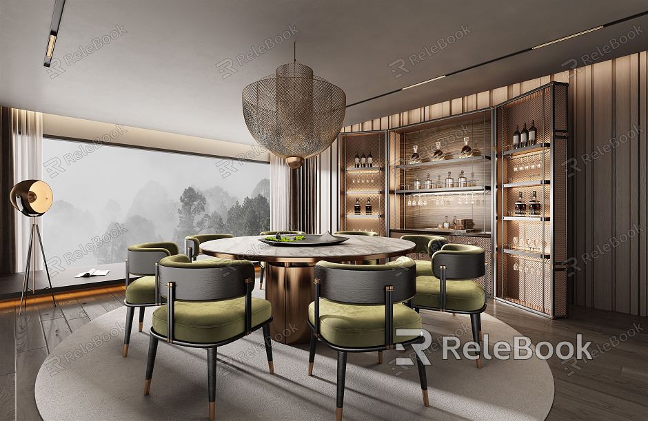 Modern Minotti Restaurant model