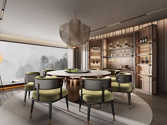 Modern Minotti Restaurant 3d model