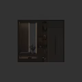 Modern Entryway Hallway With Wooden Design Mirror Hooks Shelves And Bench