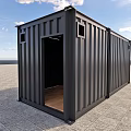 industrial LOFT container multi-door container 3d model