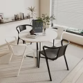 Modern leisure table and chair combination leisure table and chair negotiation table and chair 3d model