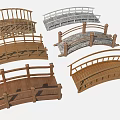 Different Types Of Arched Bridges Featuring Wooden And Stone Railings Design