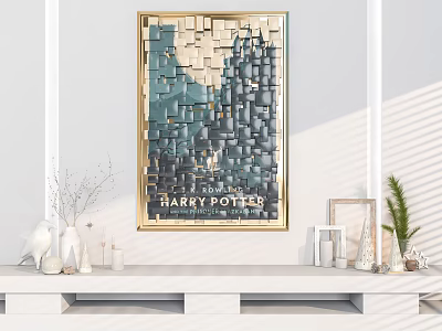 Modern Decorative Painting Home Decorative Painting Mei Chen Pendant 3d model