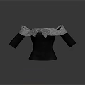 Cute Animal Mannequin Wearing Black White Plaid Shawl With Bow Tie And Sleeves
