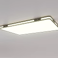 Modern Ceiling Light with Rectangular and Round Shapes in Sleek Design for Bright Illumination 3d model