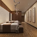 Hospital Outpatient Reception Area In Chinese Style Design
