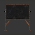 Hanging Decorative Blackboard Easel with Wooden Stand and Smooth Writing Surface