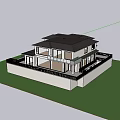 Sunlit Modern Detached Villa with Large Glass Windows Spacious Terrace and Greenery