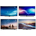 65 Inch Smart TV Featuring Starry Sky Landscape and Ocean Wave Scenes
