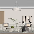 Modern Living And Dining Area With Neutral Tones And Stylish Decor