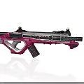 Pink Modern Tactical Rifle With Sleek Design And High Quality Optical Scope 3d model