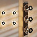 Contemporary Glass Globe Wall Lamps with Warm LED Light for Home Interiors