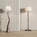 Floor lamp combination 3d model