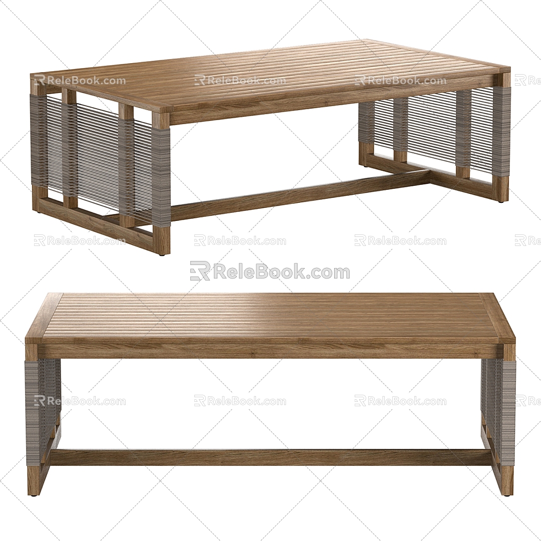 Amalfi Outdoor Coffee Table 3d model