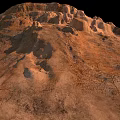 Rugged Rocky Terrain With Natural Geological Formations And Eroded Surfaces