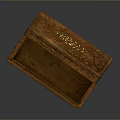 Handcrafted Open Wooden Box With Intricate Carved Patterns And Decorative Design