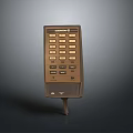 Industrial Equipment Control Panel With Multiple Buttons And Display Screen For Operation