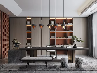 New Chinese Tea Room 3d model
