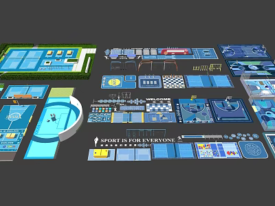 Fire Rescue Climbing Surface Safety Design And Layout For Building Emergencies 3d model