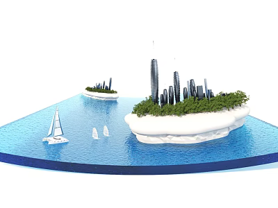 Modern Environmental Protection Concept Environmental Protection Concept Enterprise Commercial 3d model