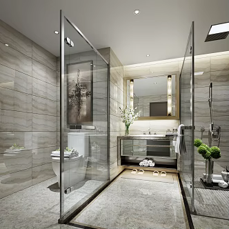 Modern toilet 3d model