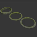 High Quality Three Black Circular Equipment Seal Rings For Industrial Machinery