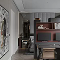 Modern Bedroom Interior Design With Tufted Headboard Double Bed Nightstands And Windows With Blinds