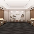Modern Reception Room 3d model