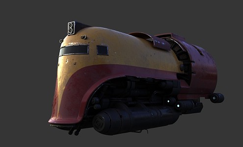 Modern Train 3d model