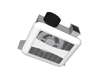 Public Facility Ceiling Mounted Exhaust Fan With Efficient Ventilation Grille System 3d model