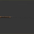 Handcrafted Weapon Knife With Rustic Wooden Wrapped Handle And Sharp Metal Blade
